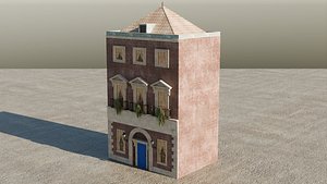New York Style Old Building Realistic Exterior 3D model