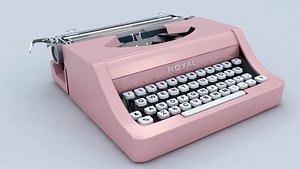 3d typewriter writer type