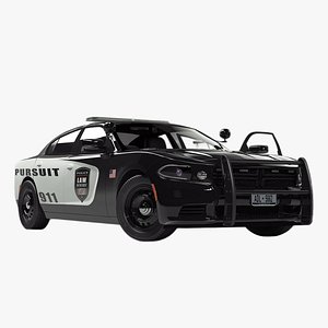 Police Car Rigged for Maya(1)