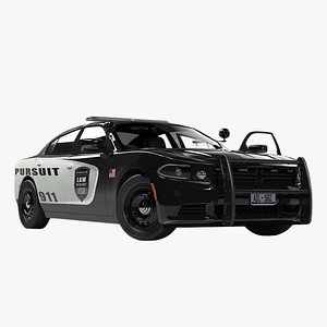 Police Car Rigged for Maya(1)