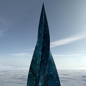 modern architectural 3D model