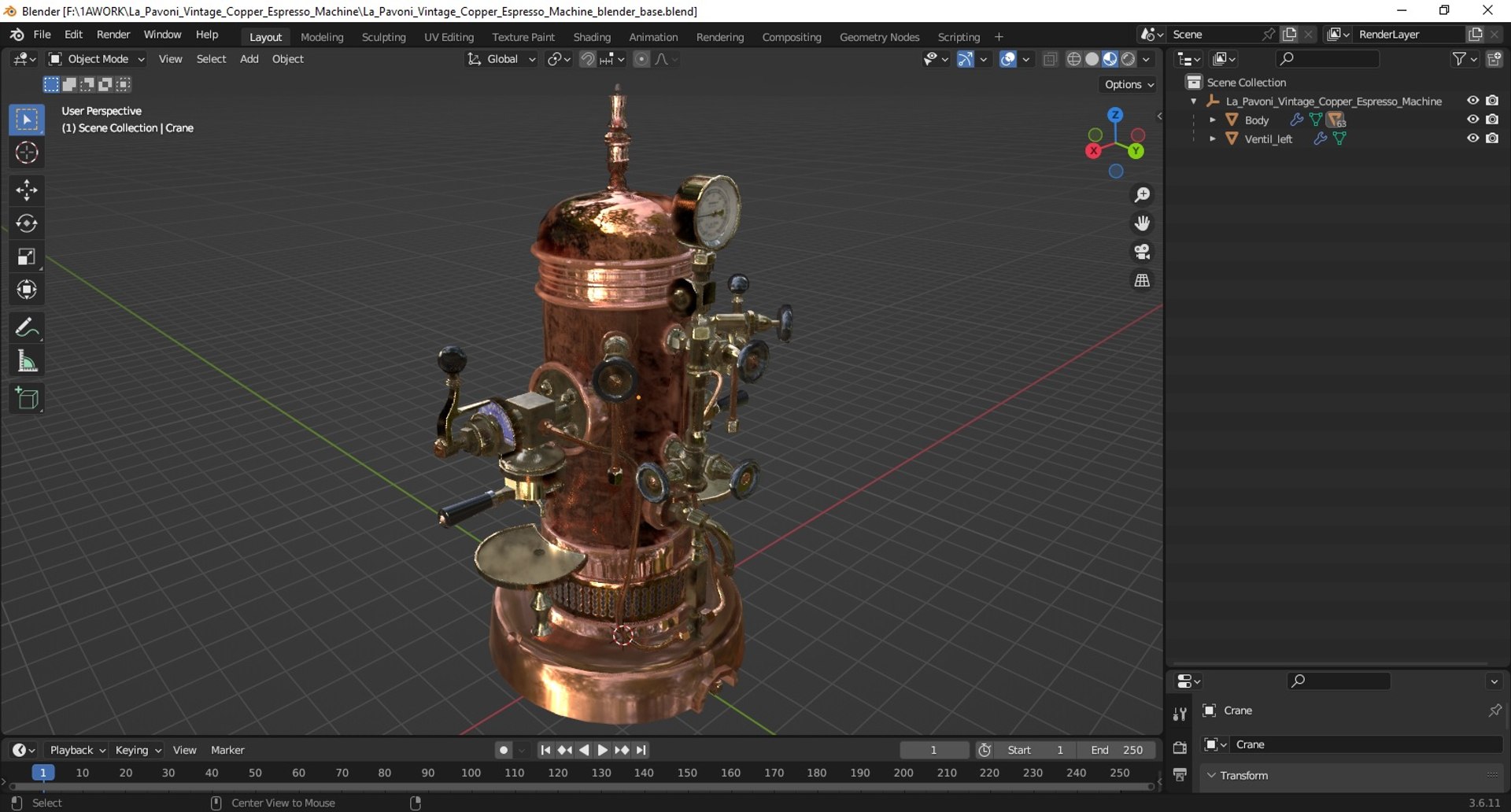 3D La Pavoni Vintage Copper Espresso Machine https://p.turbosquid.com/ts-thumb/Mz/s7OS8U/5v/lapavonivintagecopperespressomachine3dsmodel025/jpg/1726200560/1920x1080/fit_q87/2701c38b5675899ae01dc158b11470d9b071913d/lapavonivintagecopperespressomachine3dsmodel025.jpg