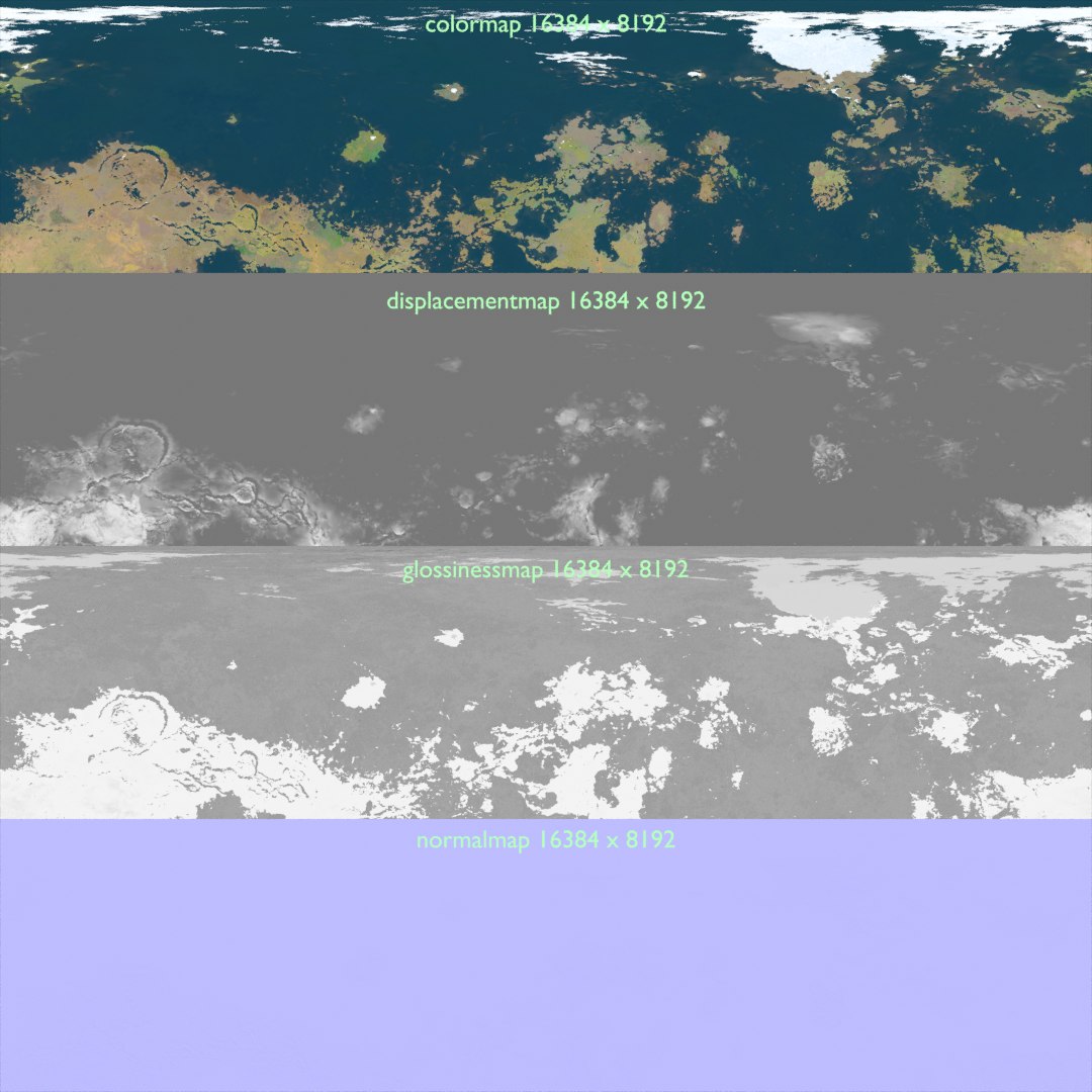 3D Planet Terraformed Venus Model - TurboSquid 1651436