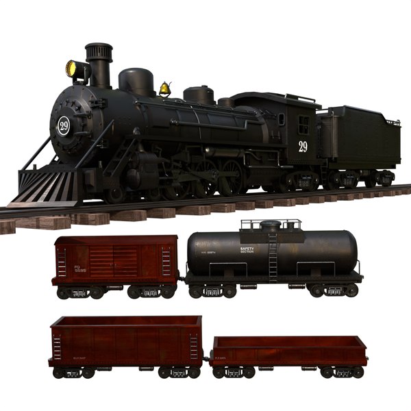 蒸気機関車3Dモデル - TurboSquid 2013067