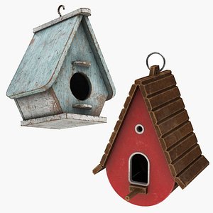 3D Bird House Collection 2 in 1 model