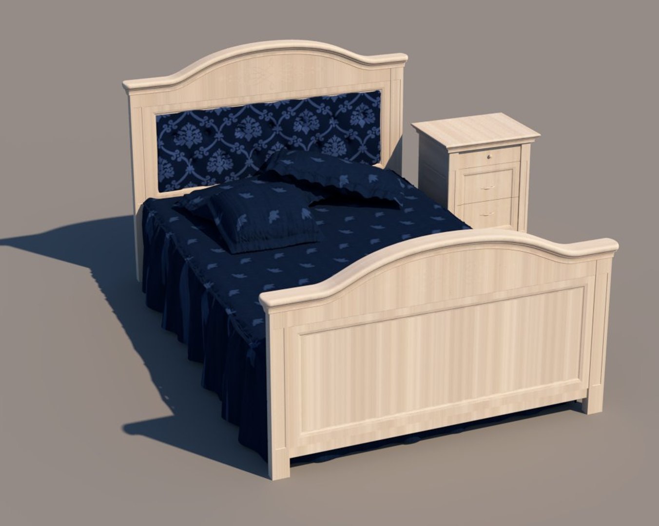 Single Bed Model - TurboSquid 1559673