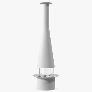 Fireplace Focus Creation Empty White