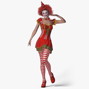 3d kristi clown girl - model