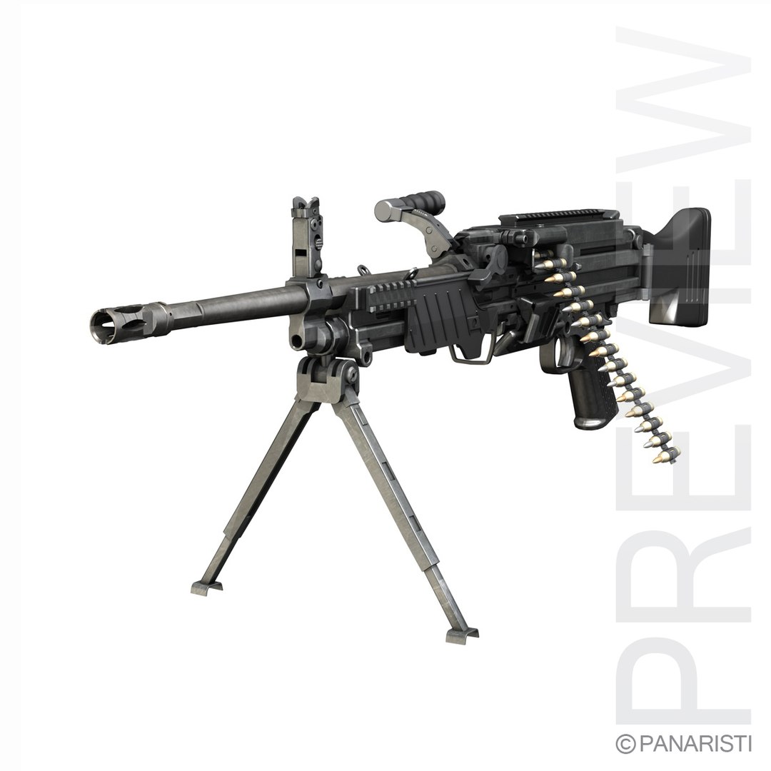 5 Mg Light Machine Gun 3d Model