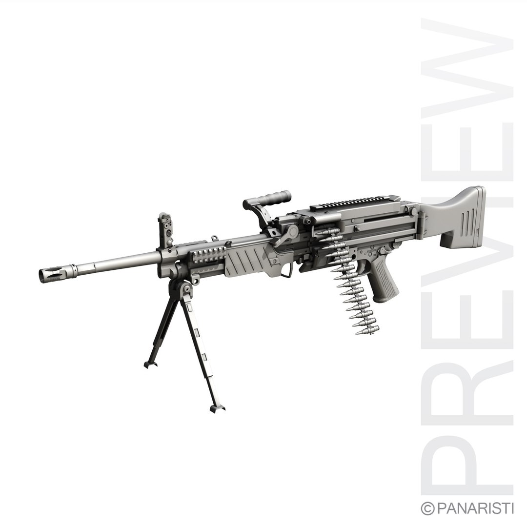 5 Mg Light Machine Gun 3d Model