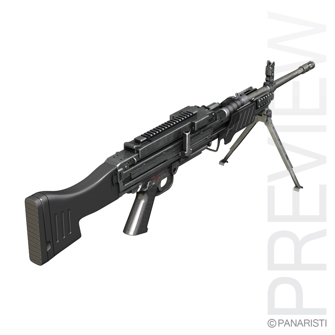5 Mg Light Machine Gun 3d Model