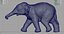 Elefante asiático nena