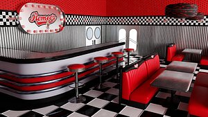 American 80s Diner inside