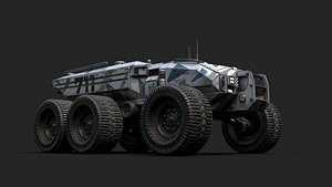 technical vehicle transporter 3D model