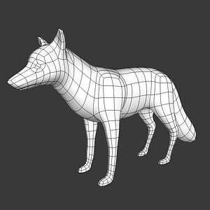 fox mesh 3D model