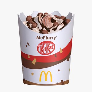 McFlurry KitKat  Icecream Chocolate model