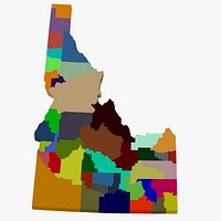 County Map - Idaho