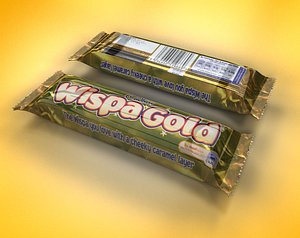 3d model cadbury wispa bar