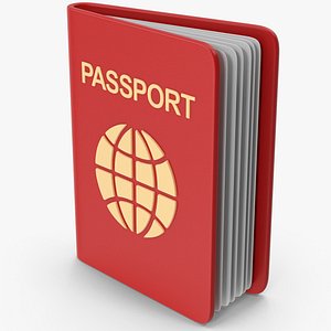 Red Cartoony Passport