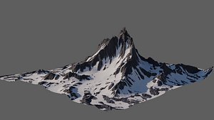 8K Detailed Mountain Landscape 2 3D
