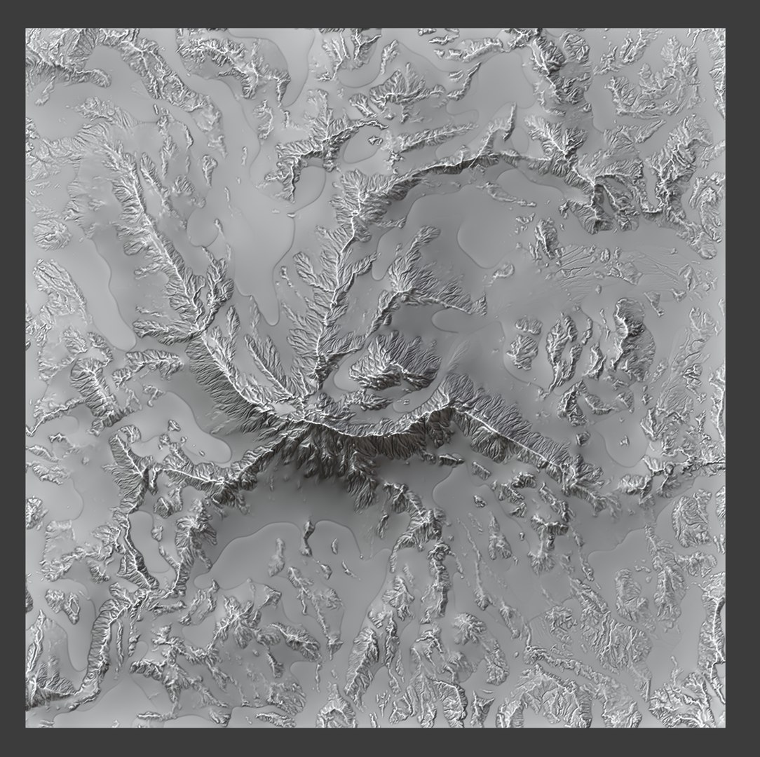 8K Detailed Mountain Landscape 2 3D - TurboSquid 1820486