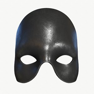 Anonymous Mask Black and Gold 3D Model $29 - .3ds .blend .c4d .fbx