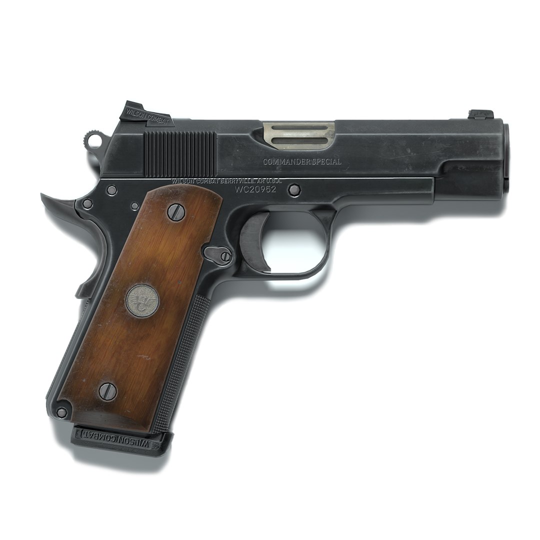 Game Ready Model Colt M1911 Commander Model - TurboSquid 1730974