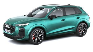 Audi Q3 S-Line 2026 with interior LowPoly 3D model