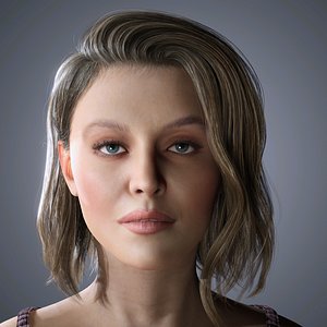 3D Sydney Sweeney Character 3D Model low-poly model
