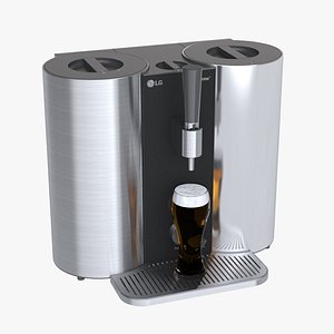 3D photoreal brewing machine lg model