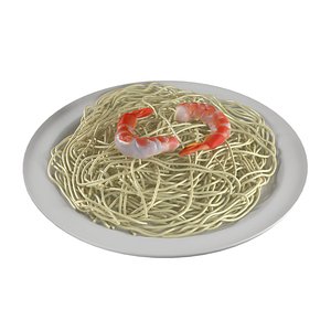 Shrimp Noodles 3D model