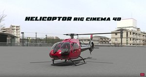 helicopter rigged model