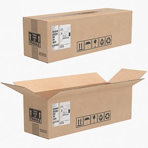 Cardboard Box 8 Collection 3D model