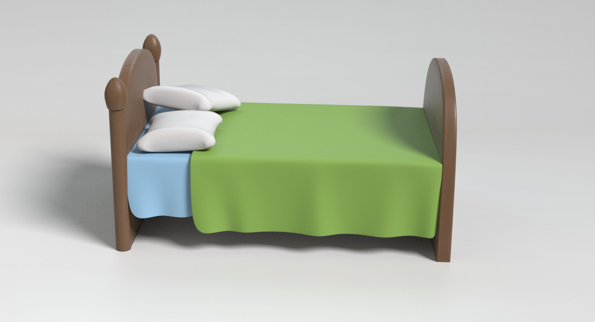 Cartoon Bed 3d 1143780 Turbosquid