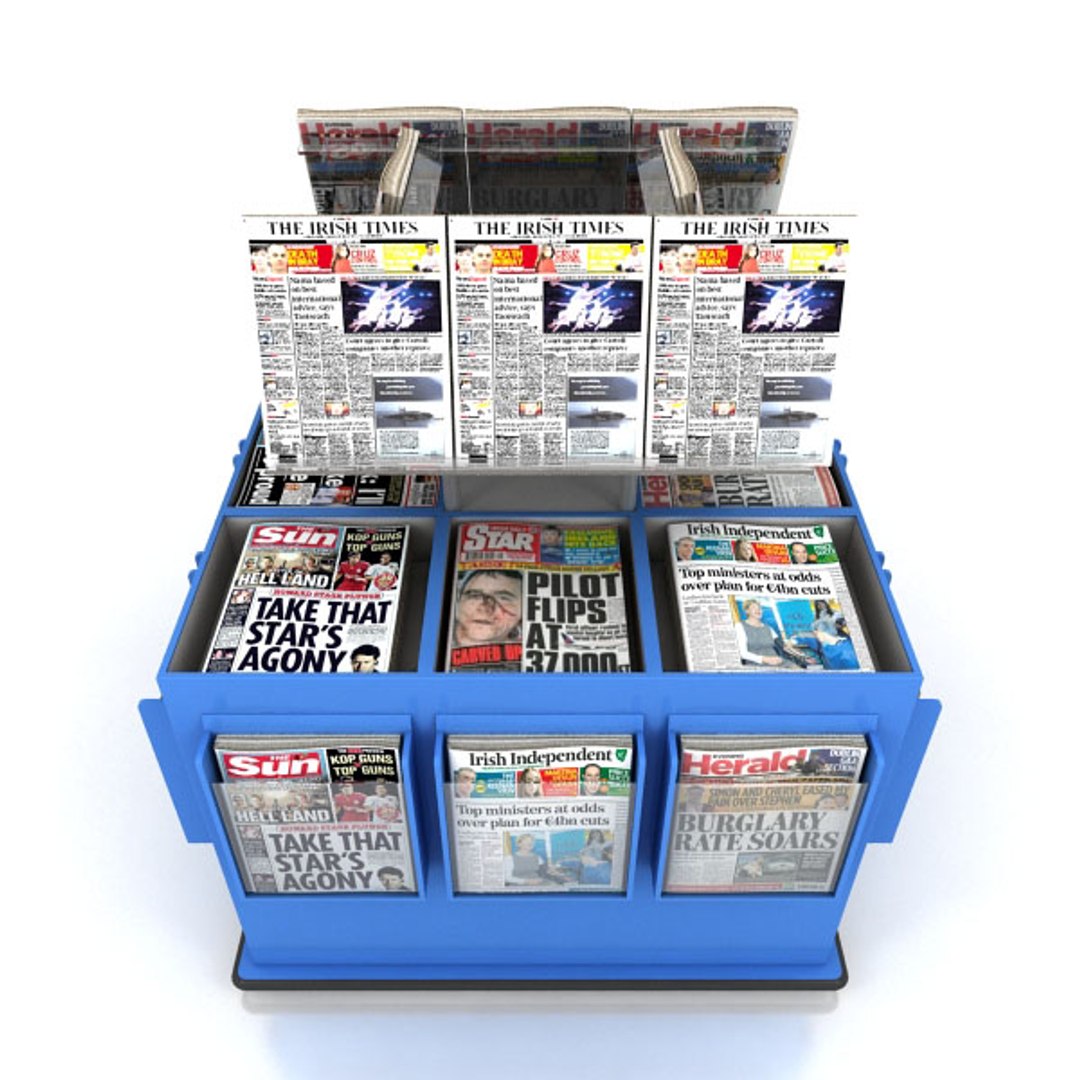 3ds Max News Paper Stand