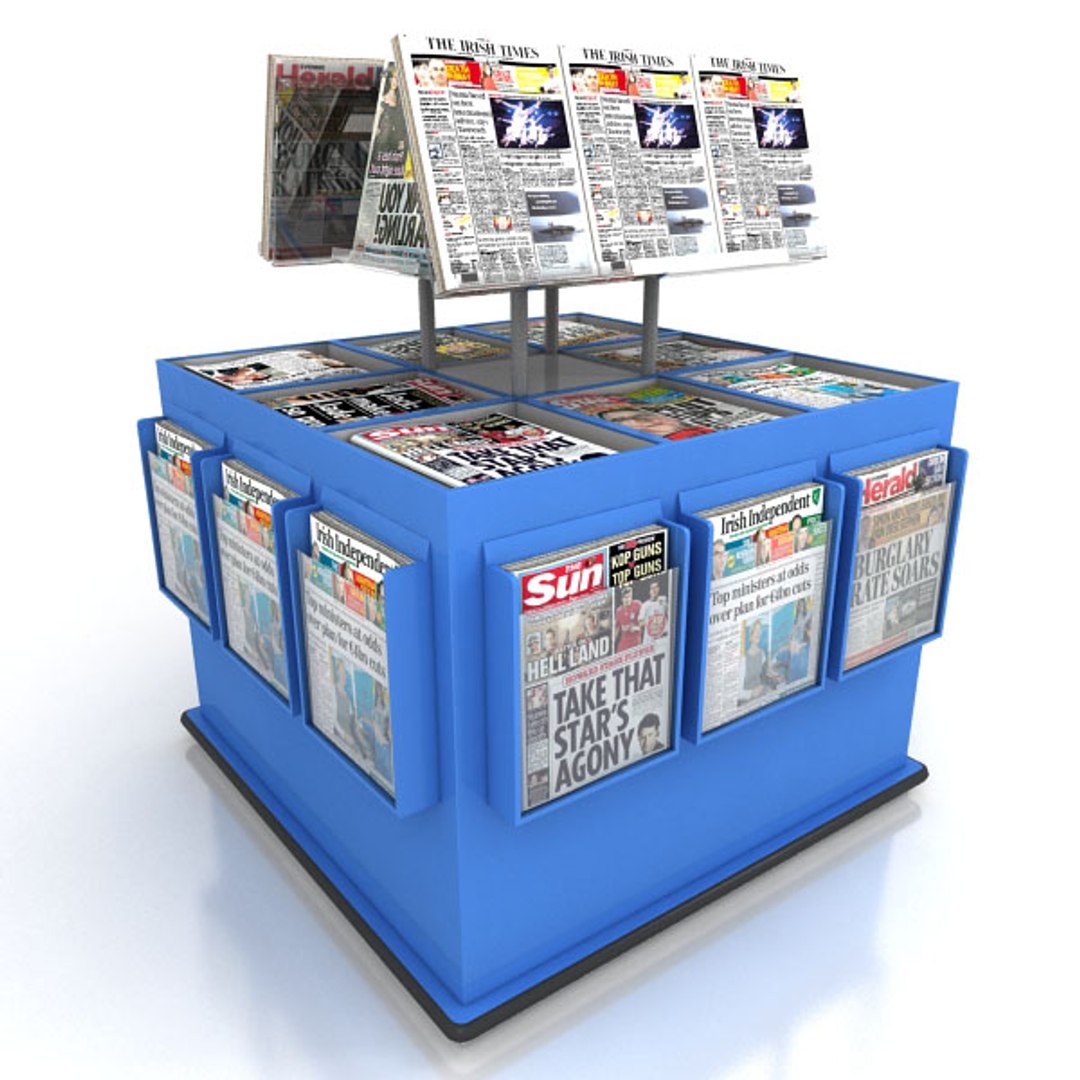 3ds Max News Paper Stand