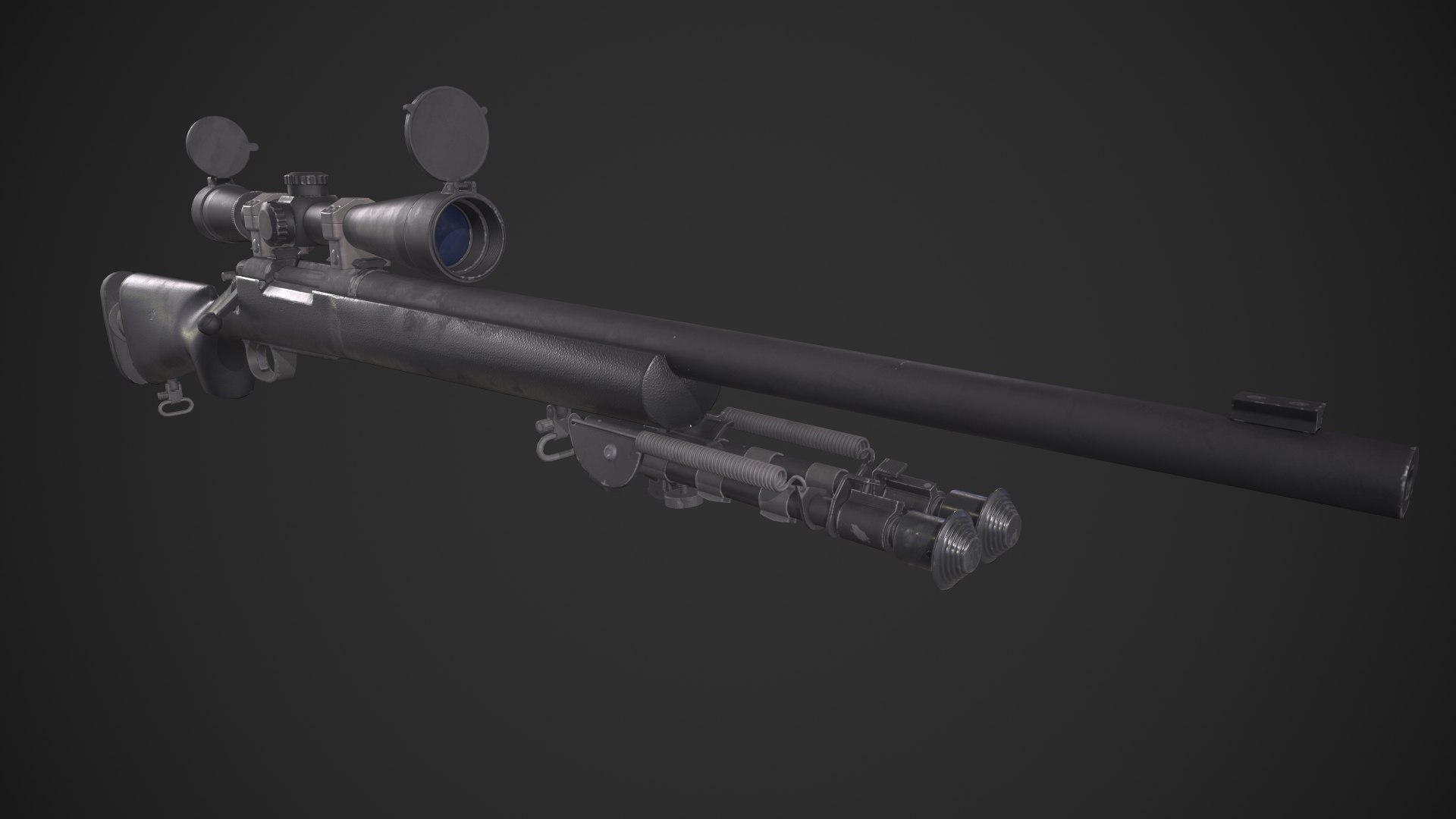 3d Model M24 Sws Sniper Rifle Turbosquid 1843468 6345