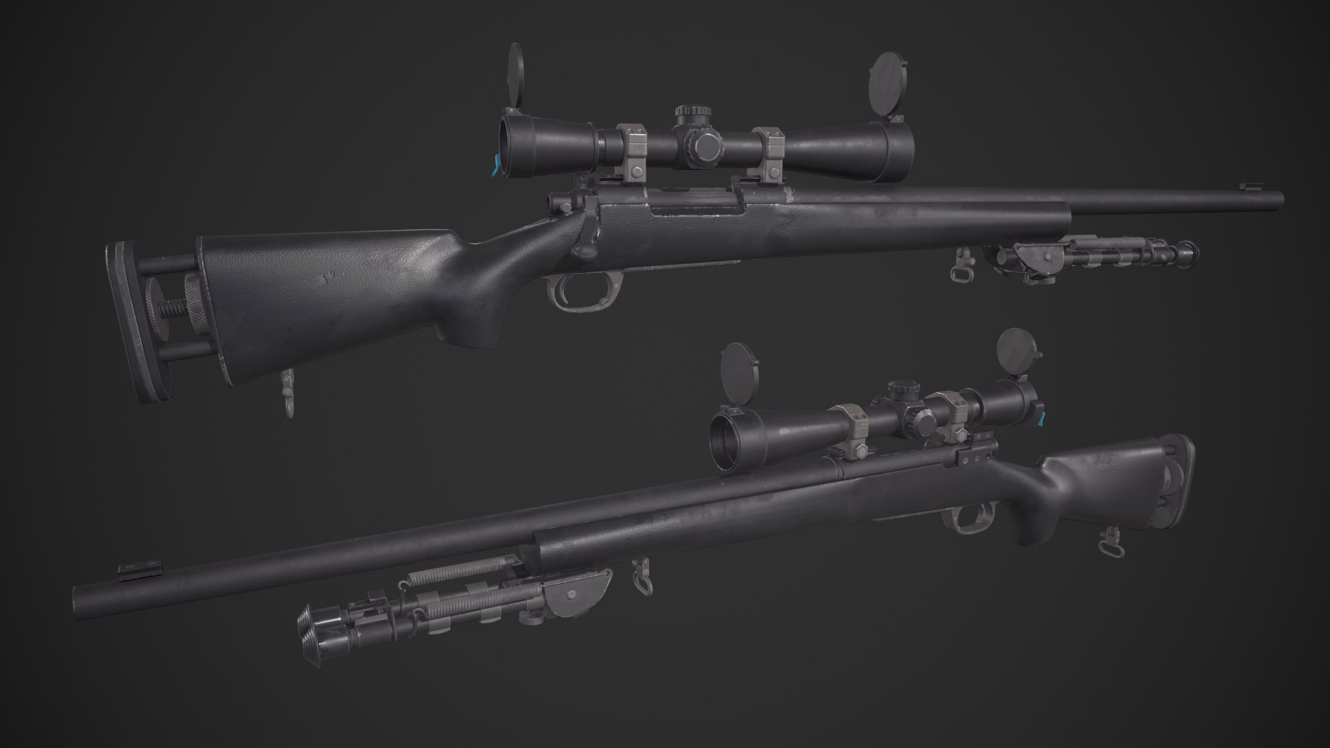 3d Model M24 Sws Sniper Rifle Turbosquid 1843468 1352