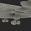 Airbus A330-P2F Emirates Rigged 3D Model