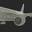 Airbus A330-P2F Emirates Rigged 3D Model