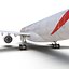 Airbus A330-P2F Emirates Rigged 3D Model