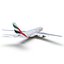 Airbus A330-P2F Emirates Rigged 3D Model