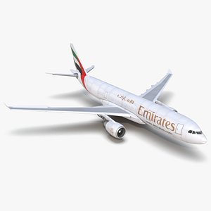 3d model airbus a330 p2f emirates