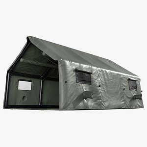 Military Medical Canvas Tent 3D model