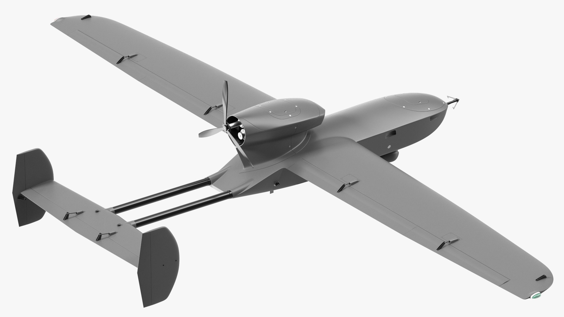 Fixed-wing Surveillance Drone Grey 3d Model - Turbosquid 2159252