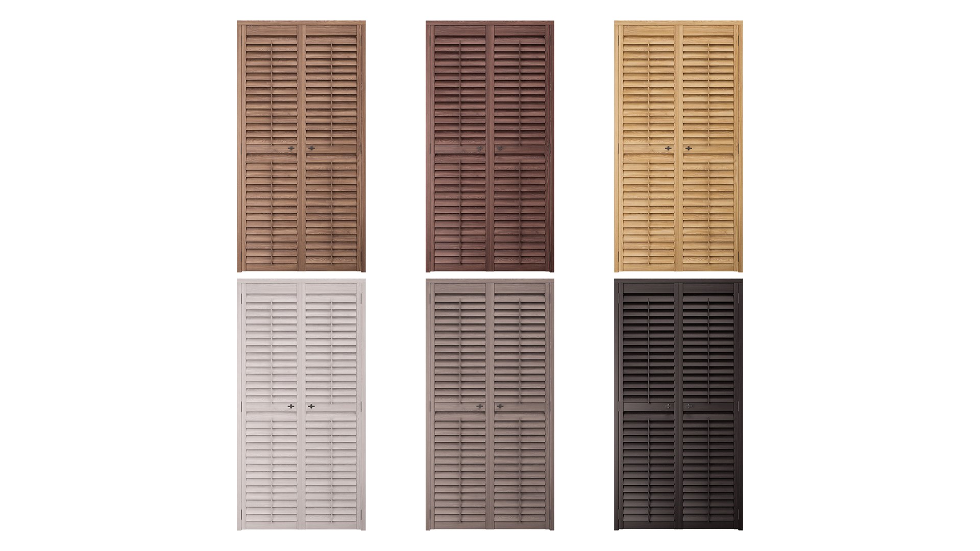 3D Model Shutters Doors 3 - TurboSquid 2106510