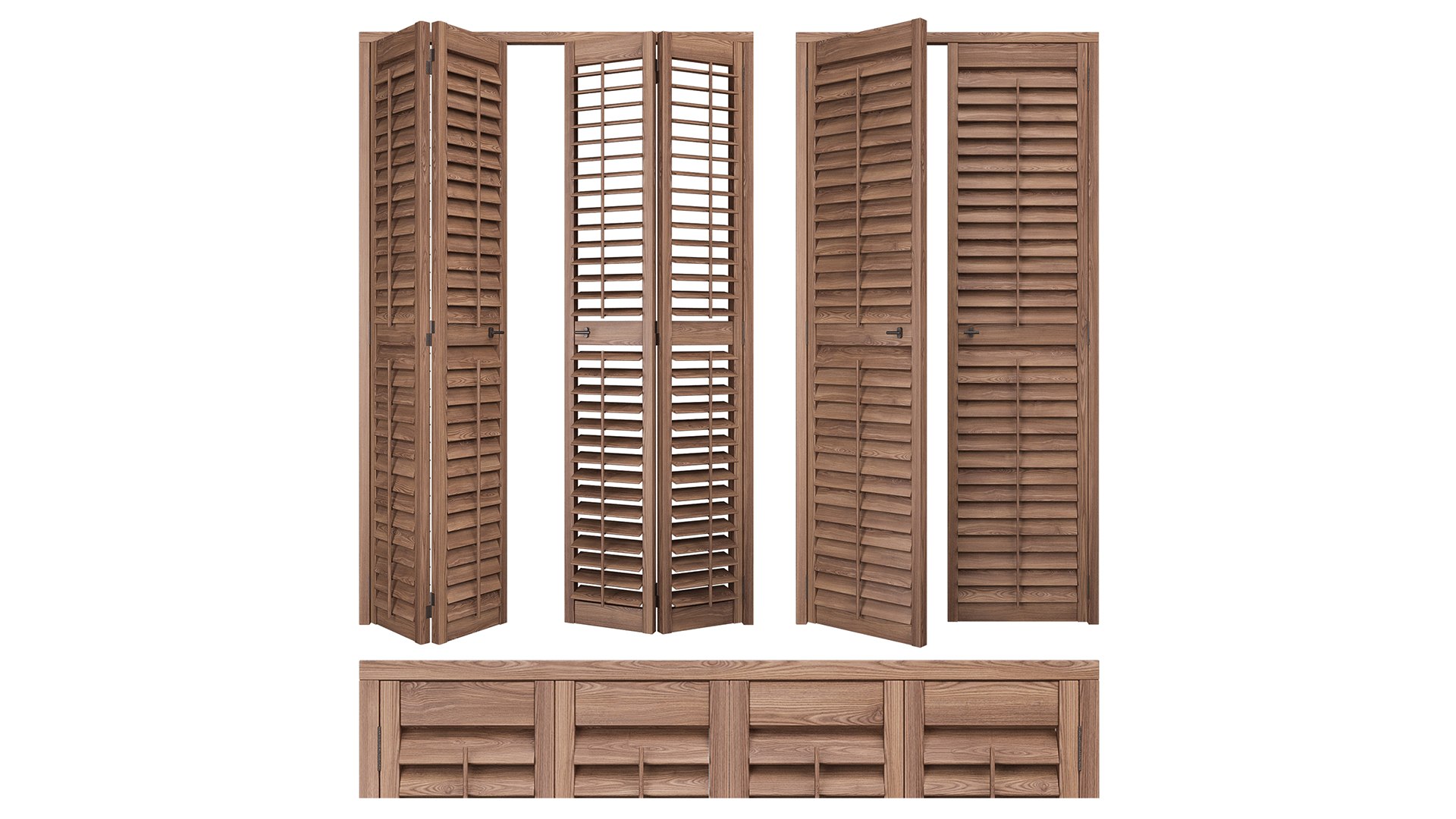 3D Model Shutters Doors 3 - TurboSquid 2106510