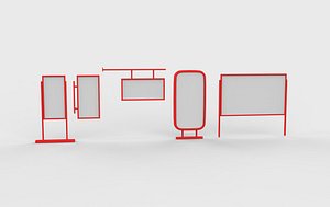 Billboards Collection 3D model