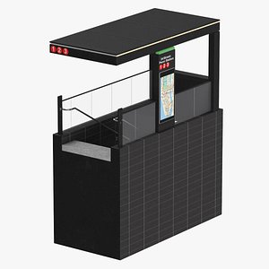 Subway Entrance 02 Clean and Dirty model