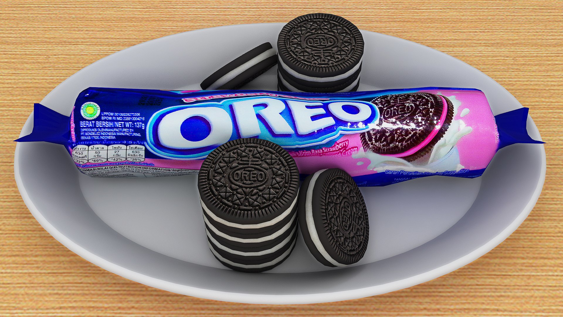 Oreo Biscuit Model - TurboSquid 1794626